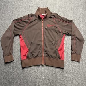 Vintage Nike Air Max 360 Full Zip Track Jacket Mens XL Brown/Crimson Red